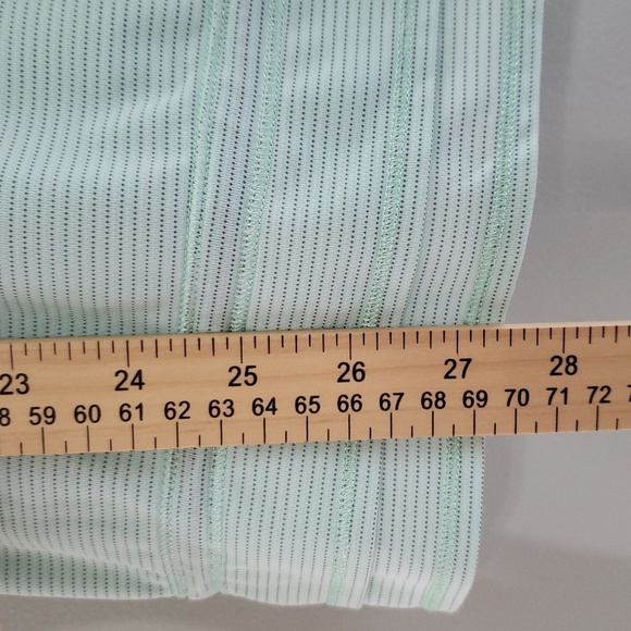 Lululemon Athletica Run Back On Track Tank Top Women 10 Mint Moment Black Stripe - Picture 9 of 14